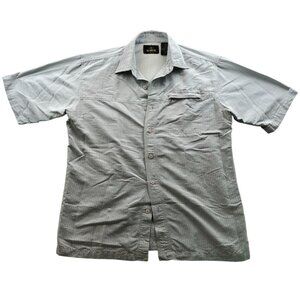 RedHead Men's Fishing Shirt Large Short Sleeve Caped and Vented Plaid Button Up